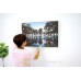 ẢNH CANVAS KHUNG NỔI MÀU BẠC